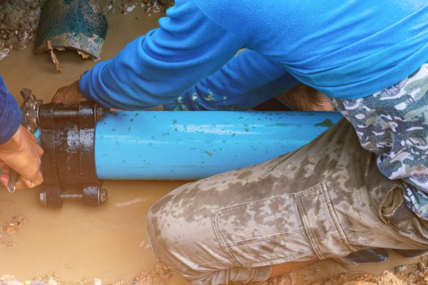 Underground Water Line Repair in North Richland Hills
