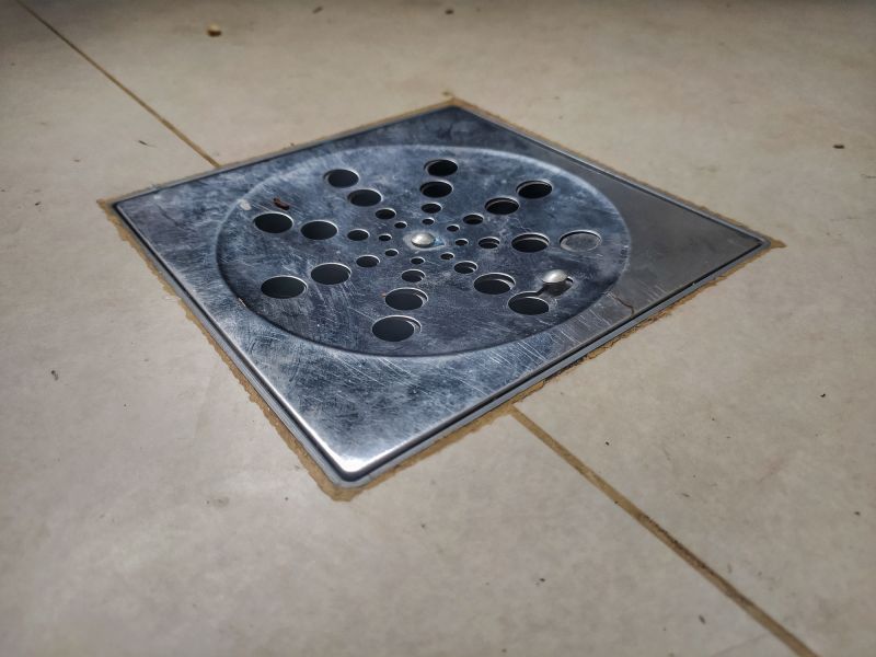Bathroom Drain Installation detail