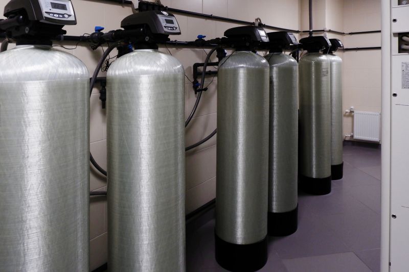 Water Softener System in Place